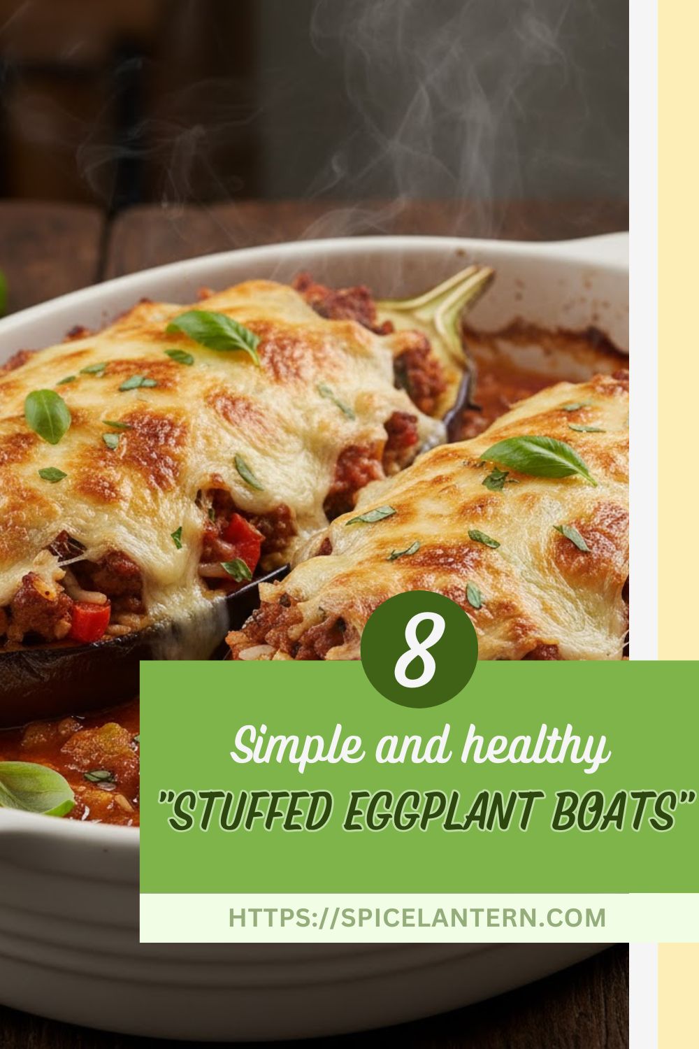 Savory Stuffed Eggplant: Meaty, Cheesy & Mediterranean Inspired